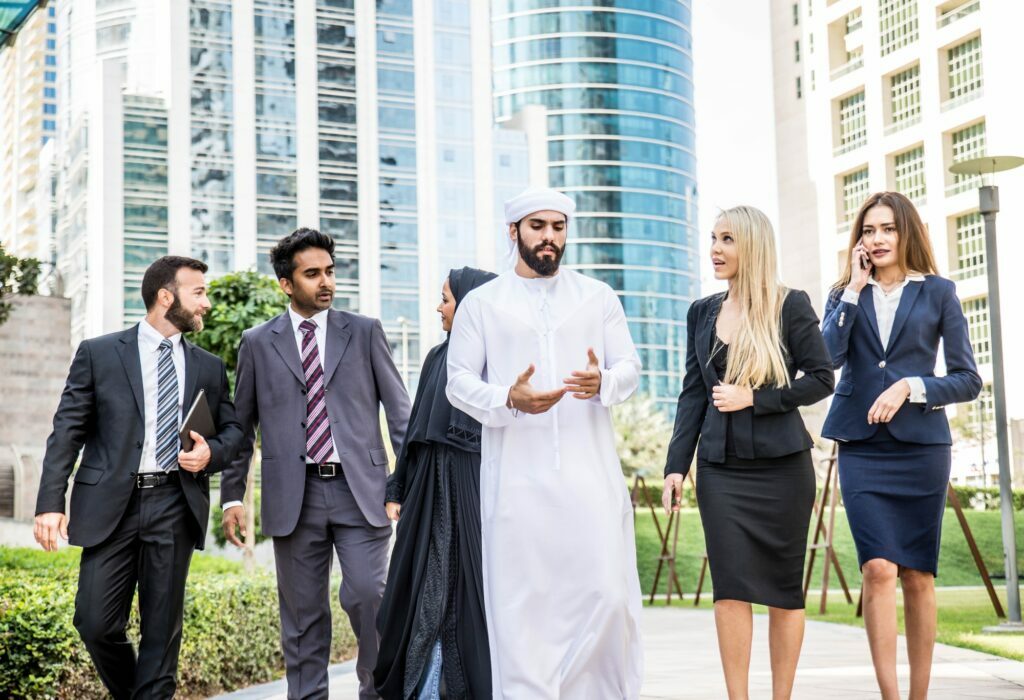 Business people in Dubai